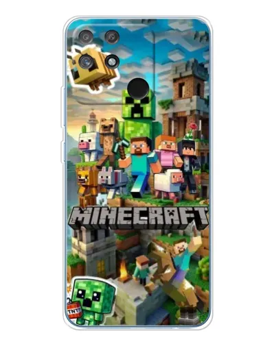 Чехол для Realme NARZO 80 Lite 4G с картинкой «Замок Minecraft»