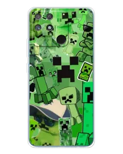 Чехол для Realme NARZO 80 Lite 4G с картинкой «Криперы Minecraft»