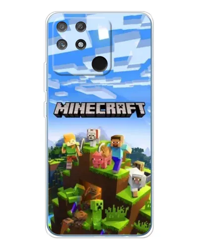 Чехол для Realme NARZO 80 Lite 4G с картинкой «Minecraft классический мир»