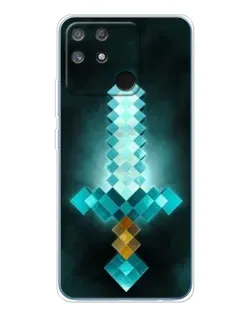 Чехол для Realme NARZO 80 Lite 4G с картинкой «Алмазный меч неон»