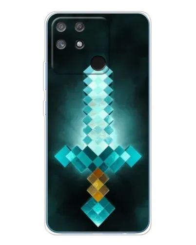 Чехол для Realme NARZO 80 Lite 4G с картинкой «Алмазный меч неон»