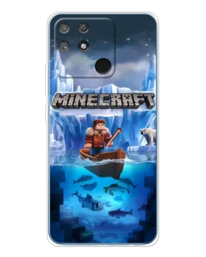 Чехол для Realme NARZO 80 Lite 4G с картинкой «Minecraft ледяной мир»
