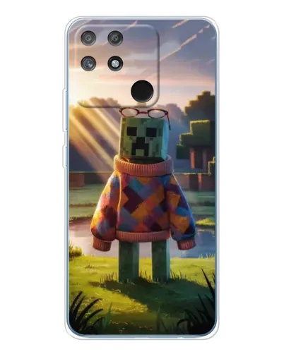 Чехол для Realme NARZO 80 Lite 4G с картинкой «Крипер в свитере»