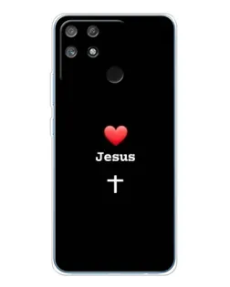 Чехол для Realme NARZO 80 Lite 4G с картинкой «Сердце - Jesus» Чехол для Realme NARZO 80 Lite 4G с картинкой «Сердце - Jesus»