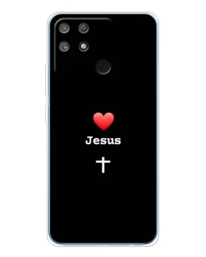 Чехол для Realme NARZO 80 Lite 4G с картинкой «Сердце - Jesus» Чехол для Realme NARZO 80 Lite 4G с картинкой «Сердце - Jesus»