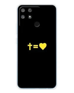 Чехол для Realme NARZO 80 Lite 4G с картинкой «Сердце и Крест»