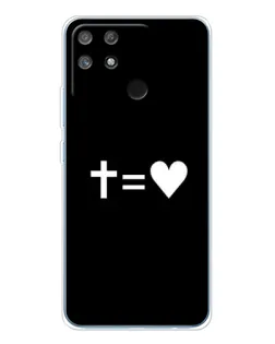 Чехол для Realme NARZO 80 Lite 4G с картинкой «Крест и Сердце»