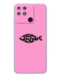 Чехол для Realme NARZO 80 Lite 4G с картинкой «Розовый символ  Jesus»