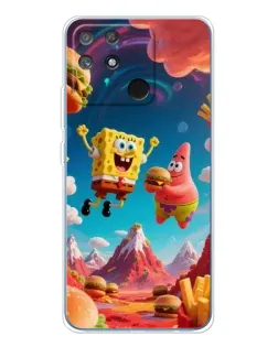 Чехол для Realme NARZO 80 Lite 4G с картинкой «Космический фастфуд»