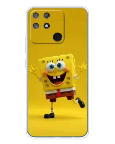 Чехол для Realme NARZO 80 Lite 4G с картинкой «Позитивный Губка Боб» Чехол для Realme NARZO 80 Lite 4G с картинкой «Позитивный Губка Боб»