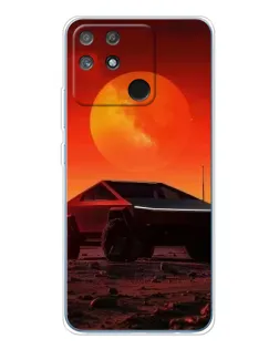 Чохол для Realme NARZO 80 Lite 4G з картинкою «Cybertruck на Марсі»