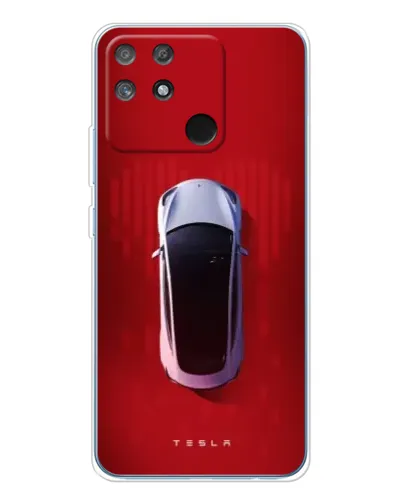Чехол для Realme NARZO 80 Lite 4G с картинкой «Tesla Top View» Чехол для Realme NARZO 80 Lite 4G с картинкой «Tesla Top View»