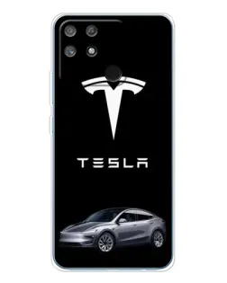 Чохол для Realme NARZO 80 Lite 4G з картинкою «Tesla Model Y»