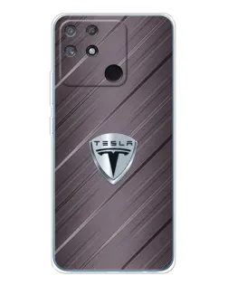 Чохол для Realme NARZO 80 Lite 4G з картинкою «Металева текстура Tesla»