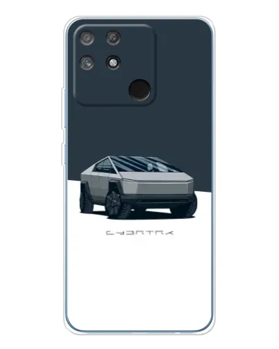 Чехол для Realme NARZO 80 Lite 4G с картинкой «Серебристый Cybertruck Tesla» Чехол для Realme NARZO 80 Lite 4G с картинкой «Серебристый Cybertruck Tesla»