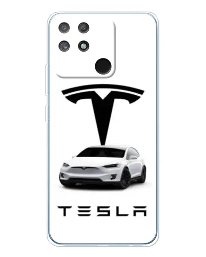 Чехол для Realme NARZO 80 Lite 4G с картинкой «Tesla White Style» Чехол для Realme NARZO 80 Lite 4G с картинкой «Tesla White Style»