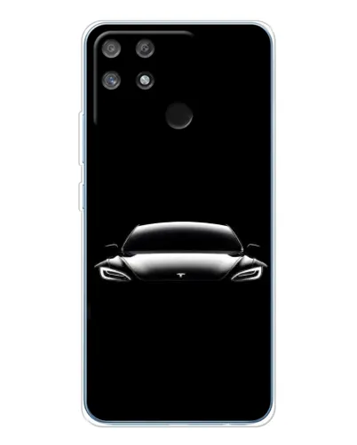 Чехол для Realme NARZO 80 Lite 4G с картинкой «Фары Tesla Night» Чехол для Realme NARZO 80 Lite 4G с картинкой «Фары Tesla Night»