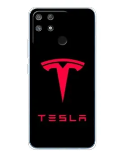 Чохол для Realme NARZO 80 Lite 4G з картинкою «Tesla Red Logo»