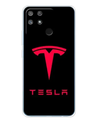 Чехол для Realme NARZO 80 Lite 4G с картинкой «Tesla Red Logo» Чехол для Realme NARZO 80 Lite 4G с картинкой «Tesla Red Logo»