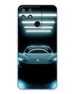 Чохол для Realme NARZO 80 Lite 4G з картинкою «Tesla в неоні»