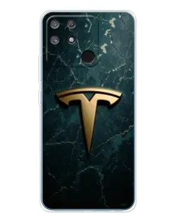 Чохол для Realme NARZO 80 Lite 4G з картинкою «Мармурова Tesla Gold»