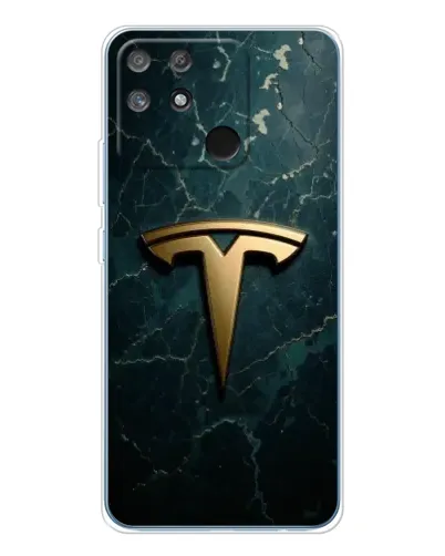 Чехол для Realme NARZO 80 Lite 4G с картинкой «Мраморная Tesla Gold» Чехол для Realme NARZO 80 Lite 4G с картинкой «Мраморная Tesla Gold»