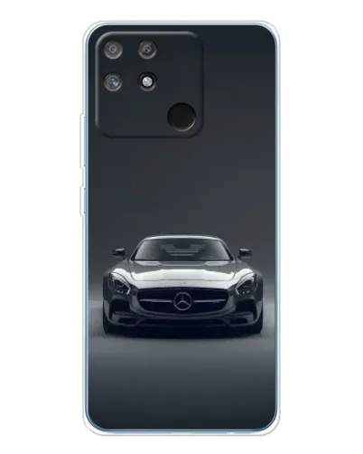 Чехол для Realme NARZO 80 Lite 4G с картинкой «Mercedes на черном» Чехол для Realme NARZO 80 Lite 4G с картинкой «Mercedes на черном»