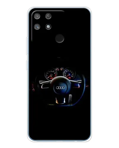 Чехол для Realme NARZO 80 Lite 4G с картинкой «Салон Audi — руль»