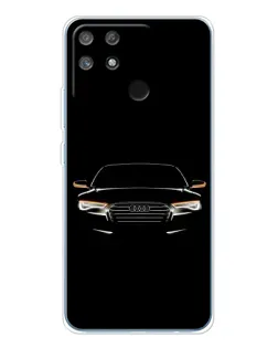 Чехол для Realme NARZO 80 Lite 4G с картинкой «Audi — ночной контур» Чехол для Realme NARZO 80 Lite 4G с картинкой «Audi — ночной контур»