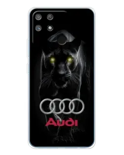 Чехол для Realme NARZO 80 Lite 4G с картинкой «Пантера и Audi» Чехол для Realme NARZO 80 Lite 4G с картинкой «Пантера и Audi»
