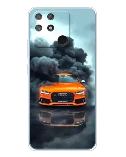 Чехол для Realme NARZO 80 Lite 4G с картинкой «Audi в облаках дыма» Чехол для Realme NARZO 80 Lite 4G с картинкой «Audi в облаках дыма»