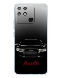 Чехол для Realme NARZO 80 Lite 4G с картинкой «Audi — градиентный контур» Чехол для Realme NARZO 80 Lite 4G с картинкой «Audi — градиентный контур»