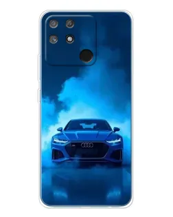 Чехол для Realme NARZO 80 Lite 4G с картинкой «Audi — голубая энергия» Чехол для Realme NARZO 80 Lite 4G с картинкой «Audi — голубая энергия»