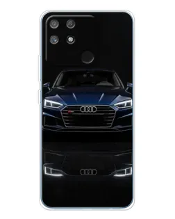 Чехол для Realme NARZO 80 Lite 4G с картинкой «Audi — ночное отражение» Чехол для Realme NARZO 80 Lite 4G с картинкой «Audi — ночное отражение»