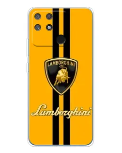 Чехол для Realme NARZO 80 Lite 4G с картинкой «Lamborghini Stripe желтый»