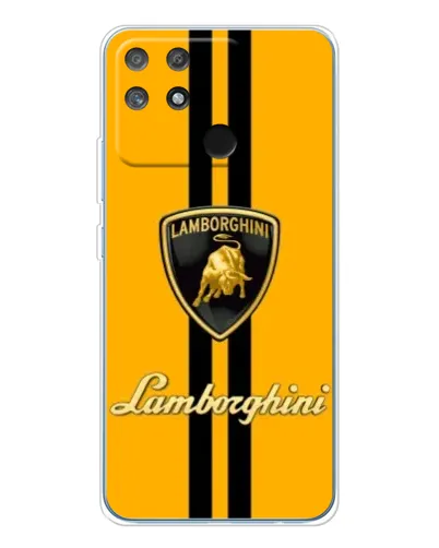 Чехол для Realme NARZO 80 Lite 4G с картинкой «Lamborghini Stripe желтый»