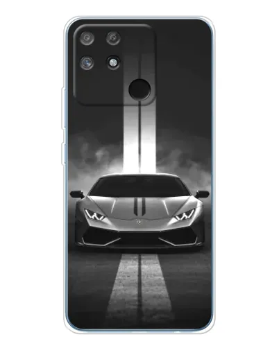 Чехол для Realme NARZO 80 Lite 4G с картинкой «Lamborghini симметрия дорог»
