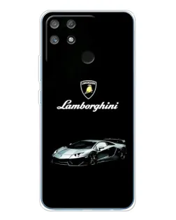 Чехол для Realme NARZO 80 Lite 4G с картинкой «Логотип Lamborghini классика»