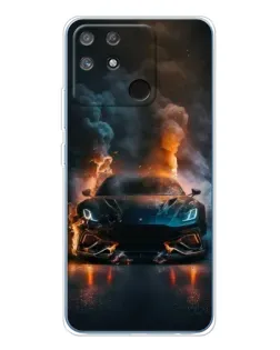 Чехол для Realme NARZO 80 Lite 4G с картинкой «Lamborghini дымная эстетика»