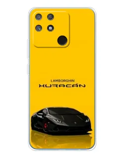 Чехол для Realme NARZO 80 Lite 4G с картинкой «Lamborghini Huracan черный»
