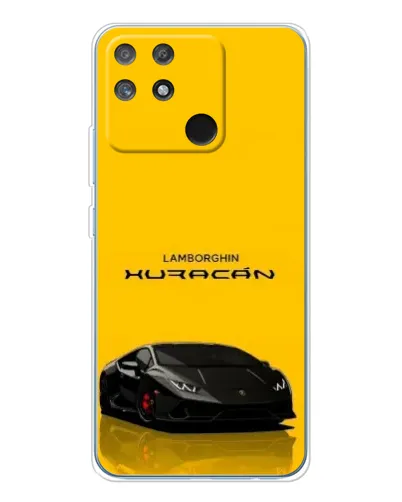 Чехол для Realme NARZO 80 Lite 4G с картинкой «Lamborghini Huracan черный»
