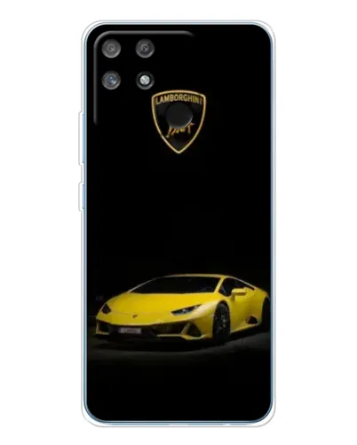 Чехол для Realme NARZO 80 Lite 4G с картинкой «Lamborghini желтый акцент»