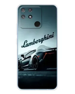 Чехол для Realme NARZO 80 Lite 4G с картинкой «Классическая надпись Lamborghini»