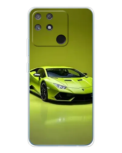 Чехол для Realme NARZO 80 Lite 4G с картинкой «Салатовый Lamborghini Huracan»
