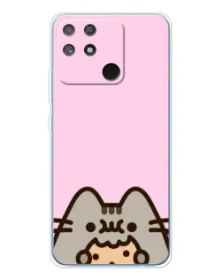 Чехол для Realme NARZO 80 Lite 4G с картинкой «Pusheen и печенье»
