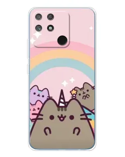 Чехол для Realme NARZO 80 Lite 4G с картинкой «Единорог Pusheen»