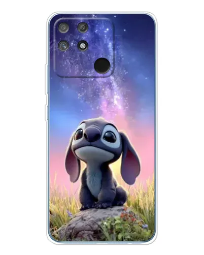 Чехол для Realme NARZO 80 Lite 4G с картинкой «Стич на рассвете»
