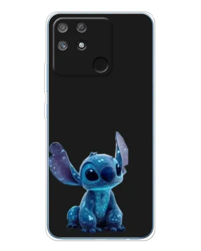 Чехол для Realme NARZO 80 Lite 4G с картинкой «Стич на черном»