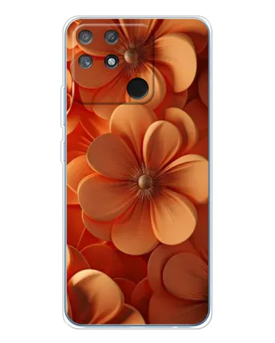 Чехол для Realme NARZO 80 Lite 4G с картинкой «Оранжевый макро цветок»