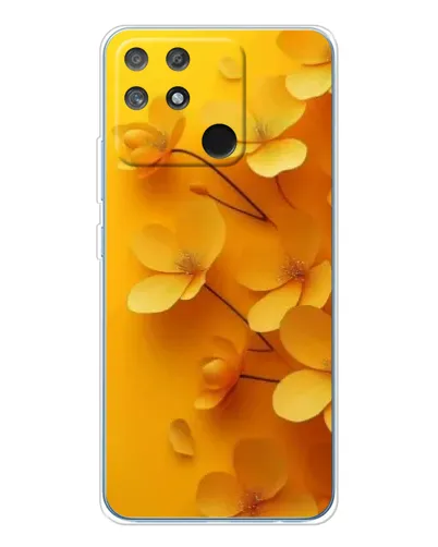 Чехол для Realme NARZO 80 Lite 4G с картинкой «Золотые лепестки»